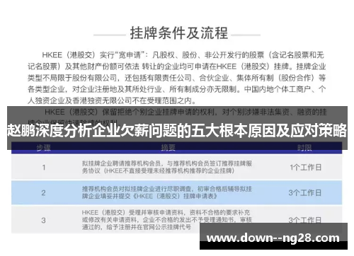 赵鹏深度分析企业欠薪问题的五大根本原因及应对策略